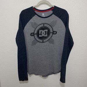 DC Trademark Men’s Long Sleeve Shirt Size L Gray